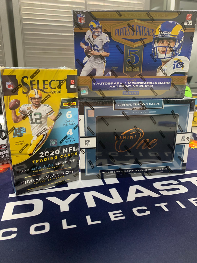 2020 Panini NFL Mixer Select H2, Plates & Patches, & Panini One